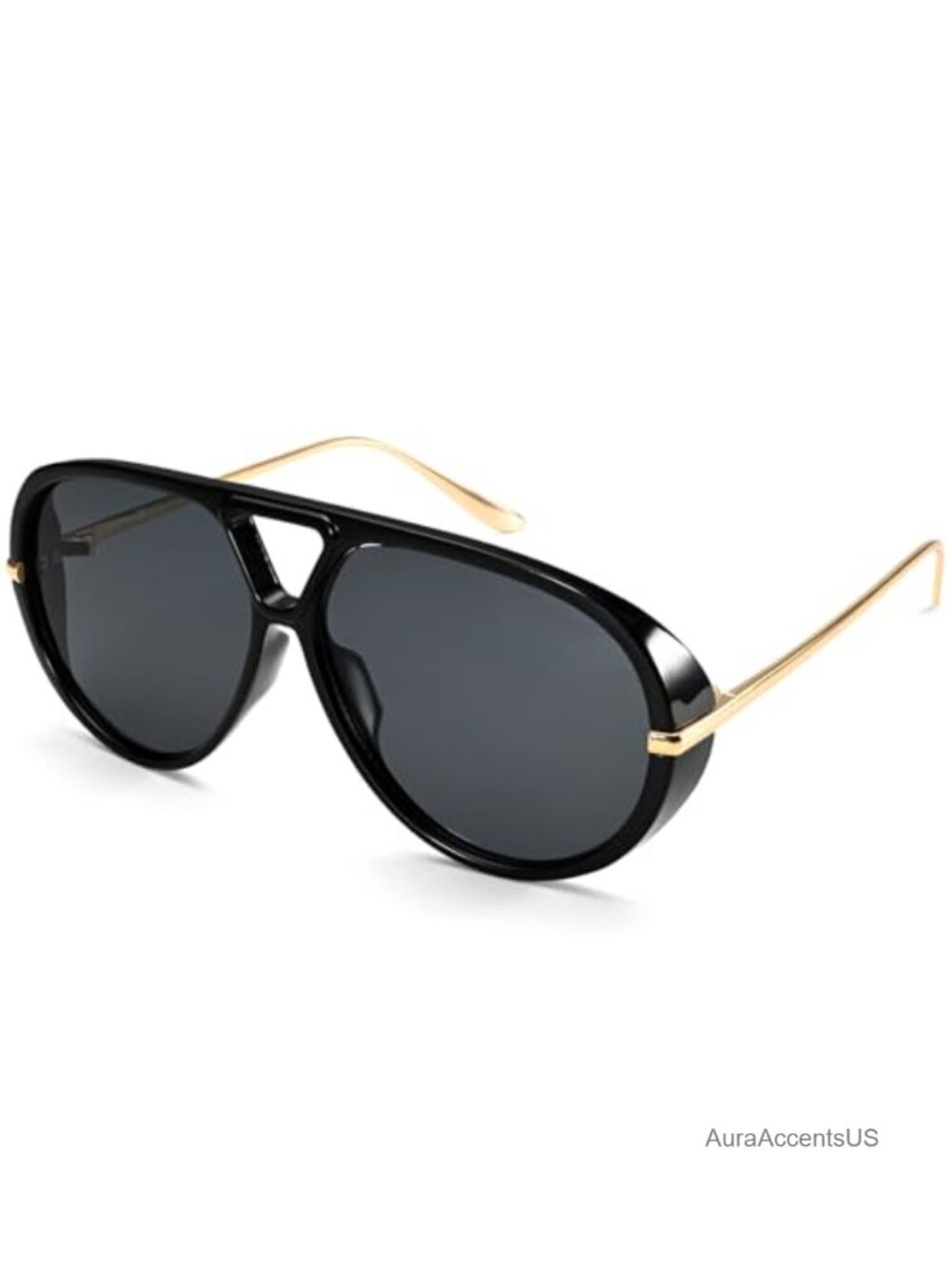 Oversized Retro Aviator Sunglasses UV400 Large Frame Women